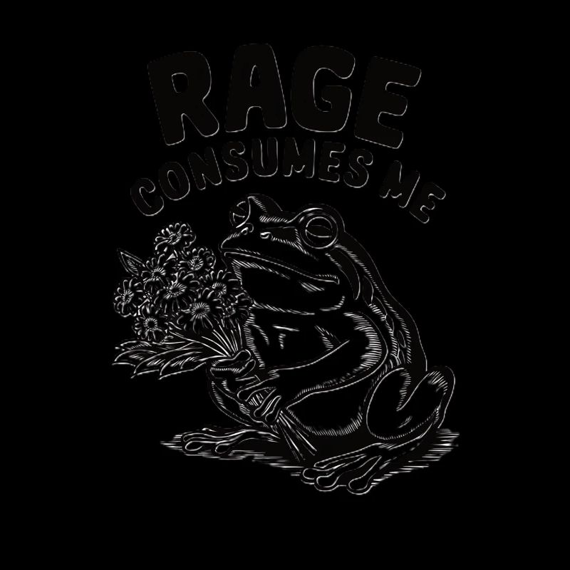 Rage Consumes Me Frog Toad