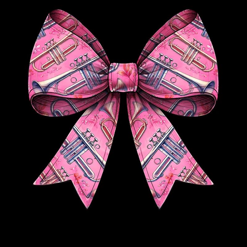 Coquette Bogen Trompete Instrument Muster