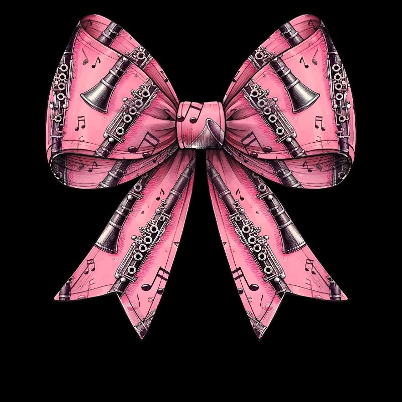 Coquette Bogen Klarinette Mädchen Muster