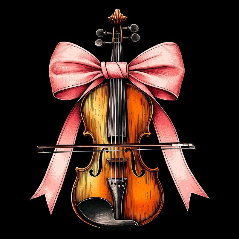 Coquette Bogen Violine Mädchen Geigerin Mom Mütter