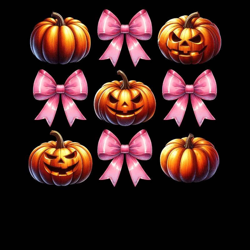 Coquette Arc Citrouille Rose Effrayant Halloween Maman