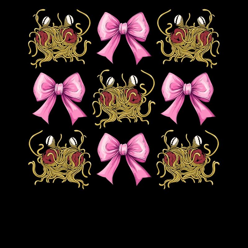 Coquettish Bow Flying Spaghetti Monster