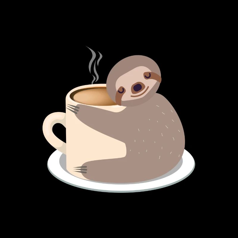 Sloth sweet coffee / cocoa cup Hot gift idea