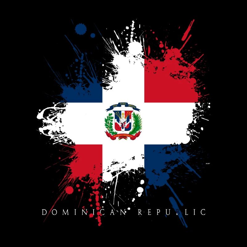 Drapeau de la République dominicaine Drapeau des Caraïbes Cool