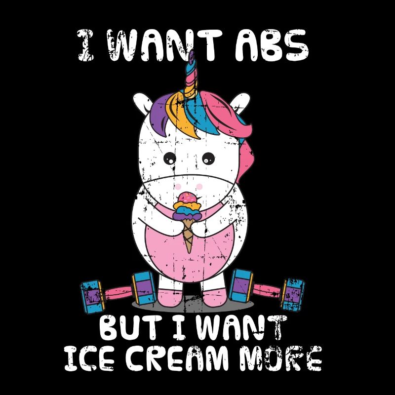 Einhorn Eis Hanteln Geschenk