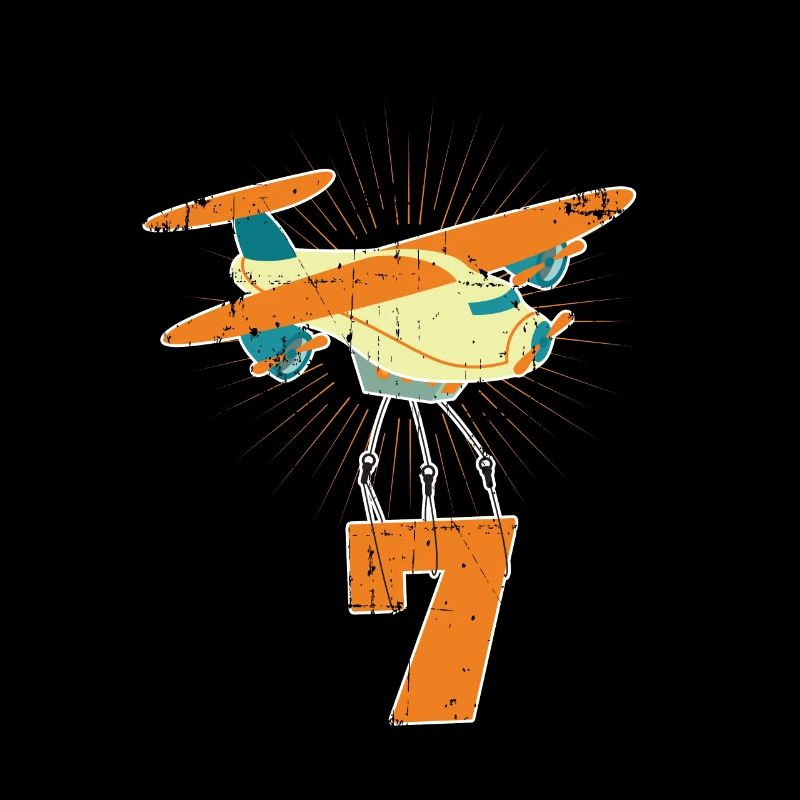 Pilot Flugzeug 7. Geburtstag