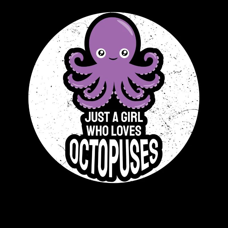 Nur ein Mädchen, das Octopuses Squid Ward Octopus liebt