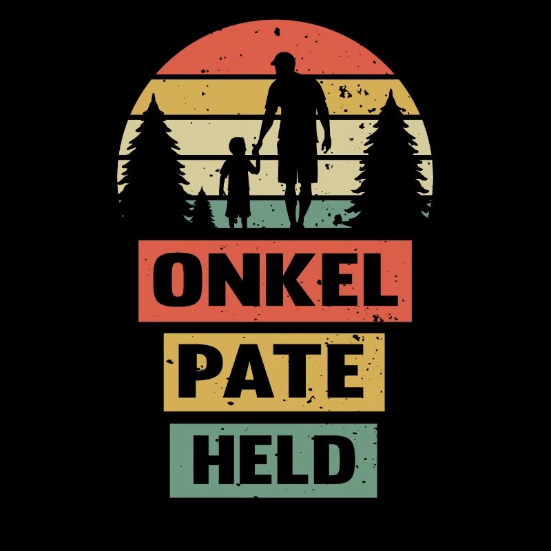 Onkel Pate Held Taufpate Retro Patenonkel Geschenk
