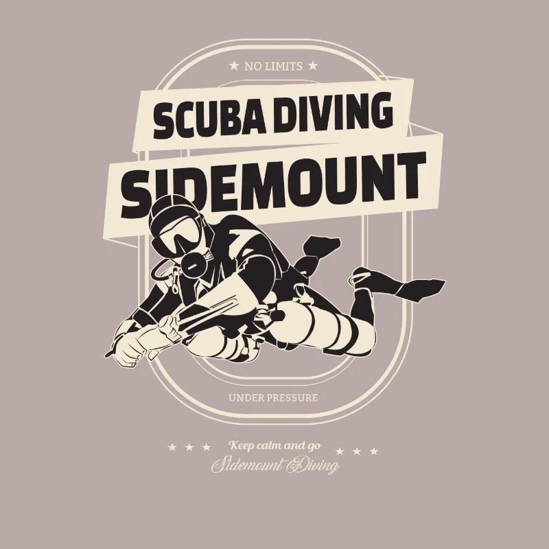 Sidemount Tauchen Höhlentauchen Geschenk no limits