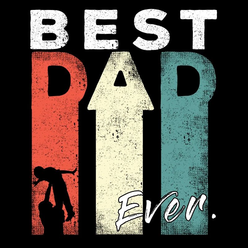 Best Dad Ever Retro Bester Papa Werdender Vater