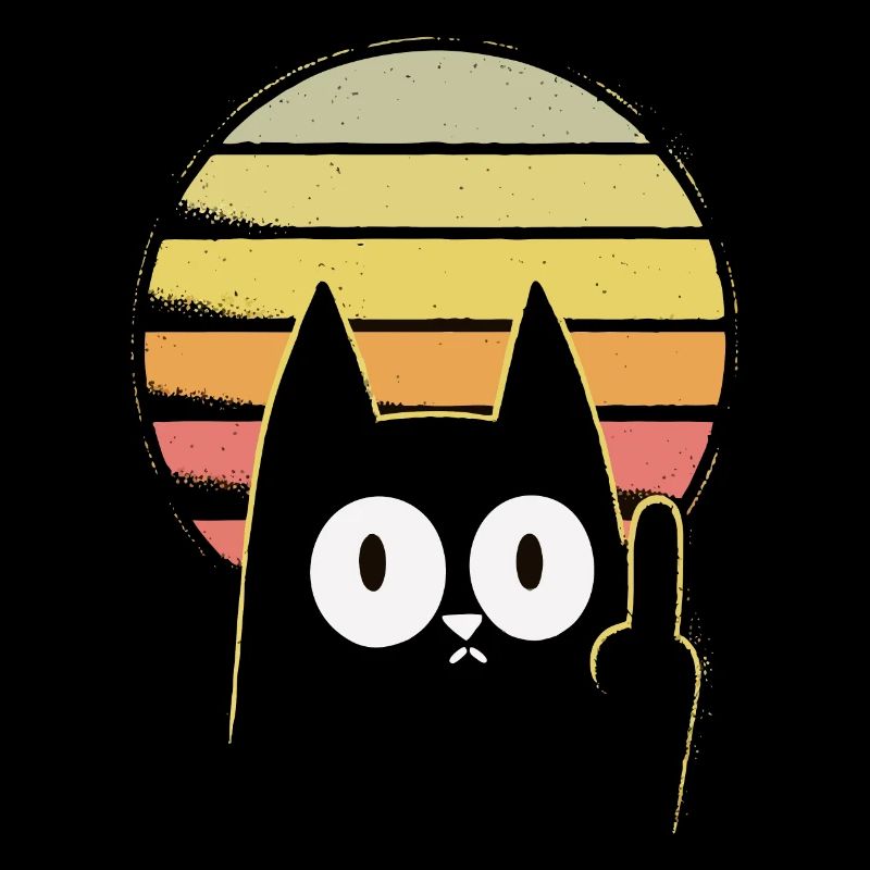 Mittelfinger Katze