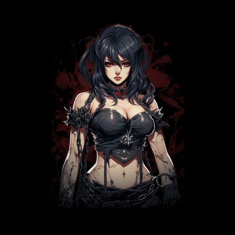 Fittes Gothic Mädchen