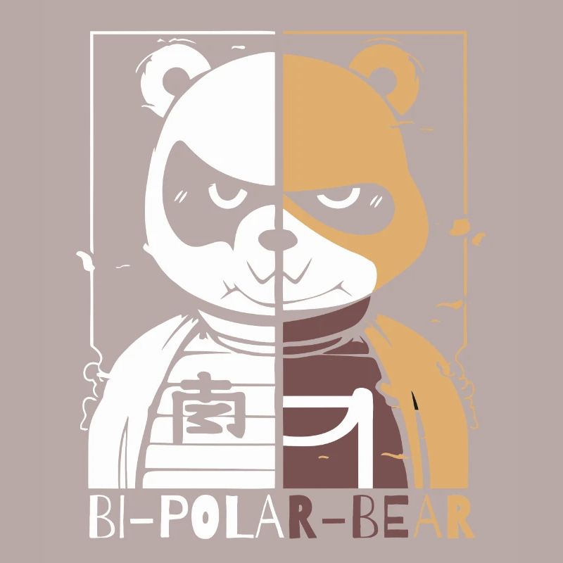 Bipolarer Polar Bär oder Eisbär