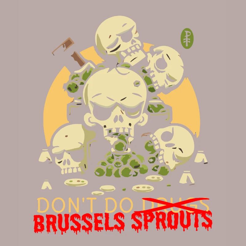 Disgusting Vegetable Skulls: Avoid Brussels Sprouts