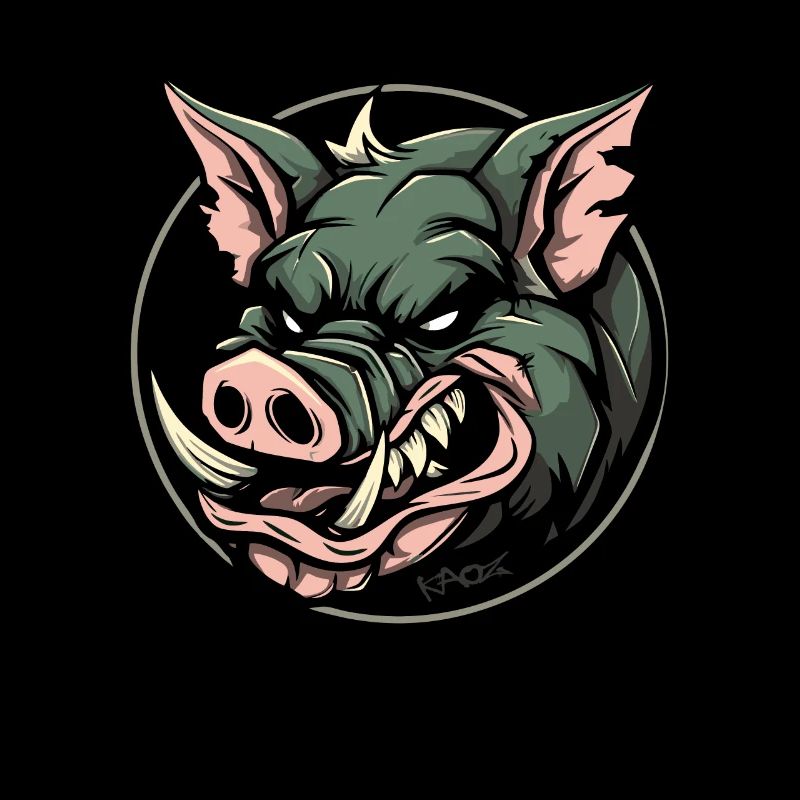 Brutal looking pig, Team Wild Boar