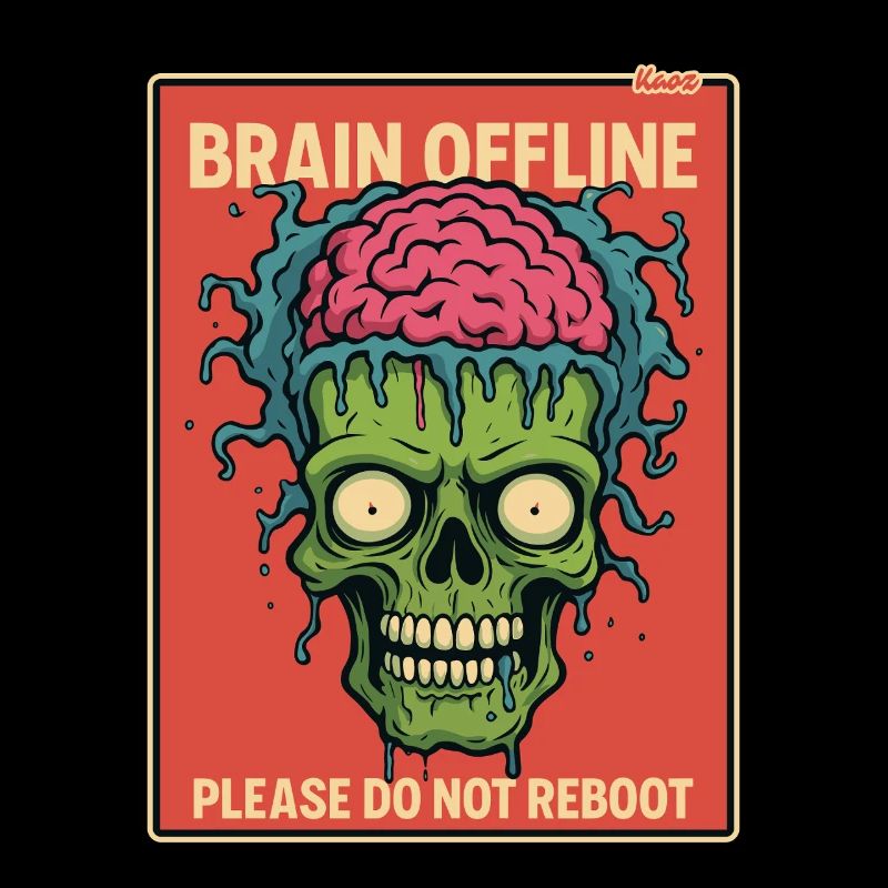 Zombie with an open brain is offline