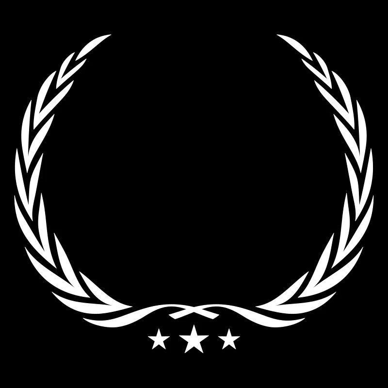 wreath laurel symbol blank