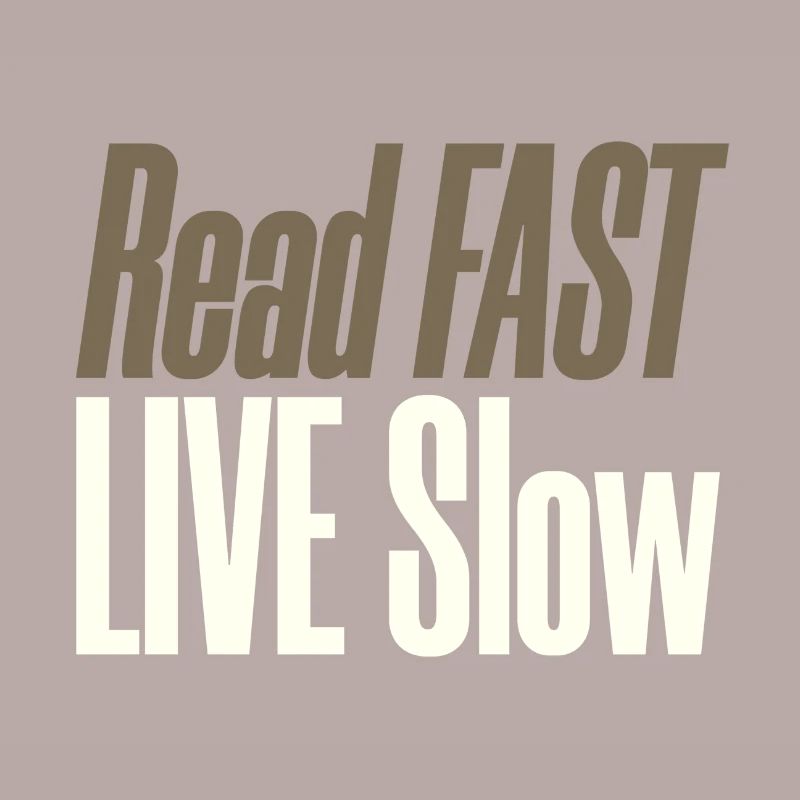 Reader Gift Read Fast Live Slow Book Lover Gift