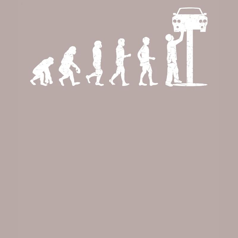 Evolution Auto Schrauber Automechaniker Geschenk