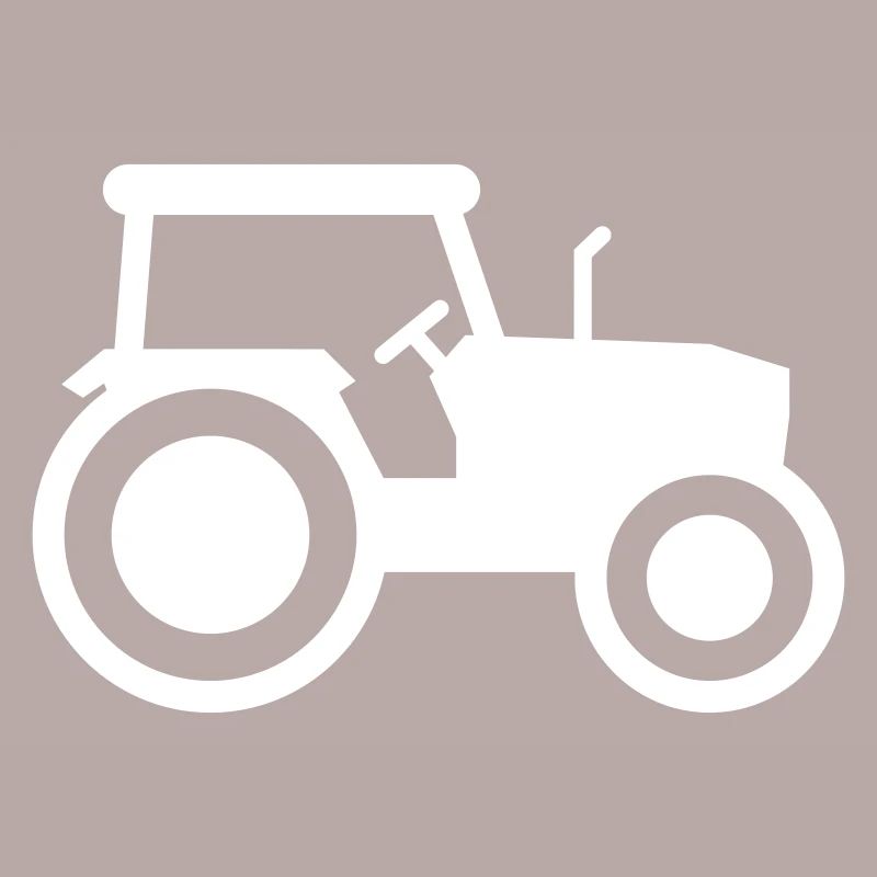 Tractor icon silhouette
