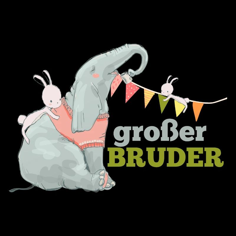 großer Bruder Elefant Hase