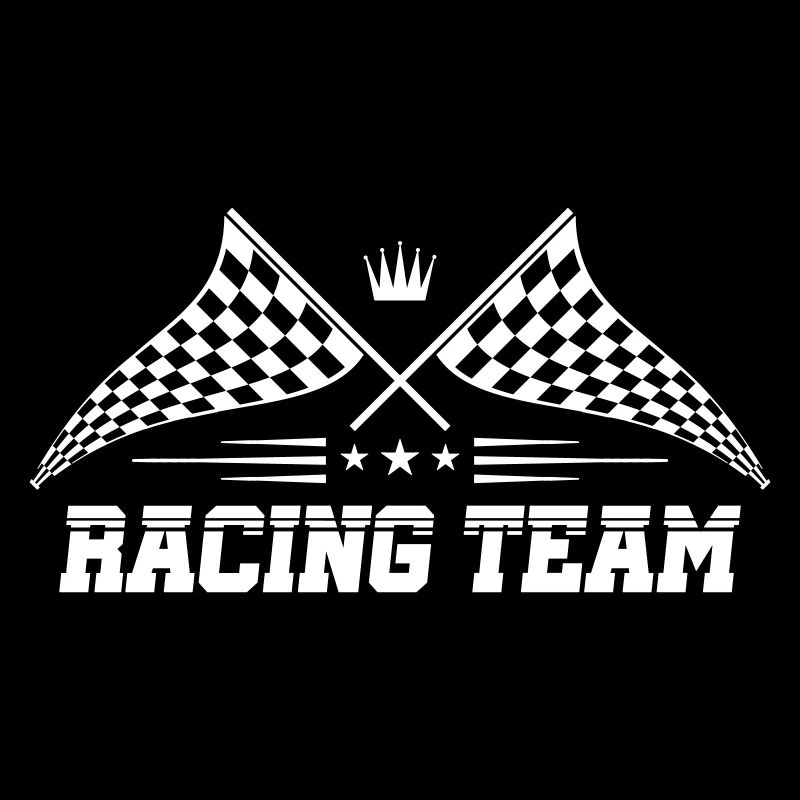 équipe de course drapeau icône logo course