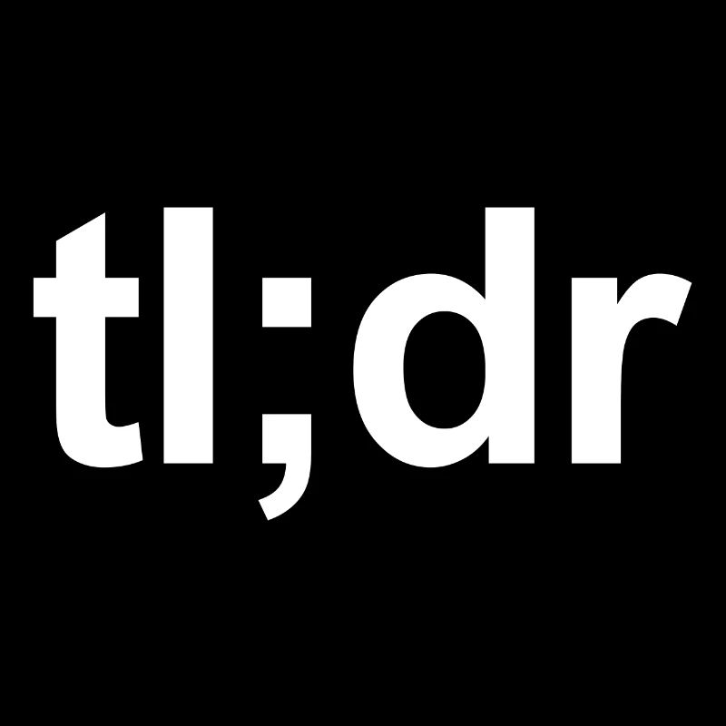 tl; dr