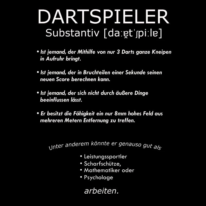 Lustiger Dart Spruch Dartscheibe Darten Geschenk