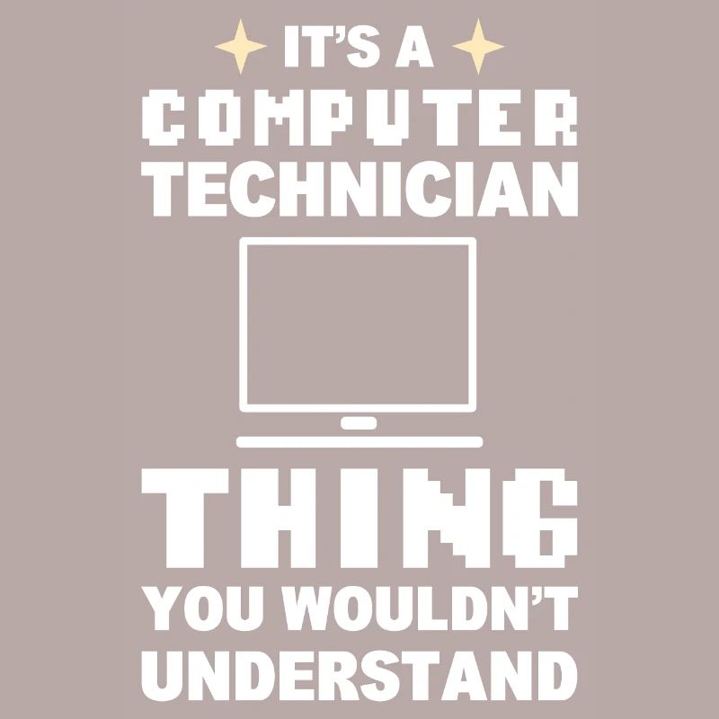Lustiger Computerfreak Computertechniker