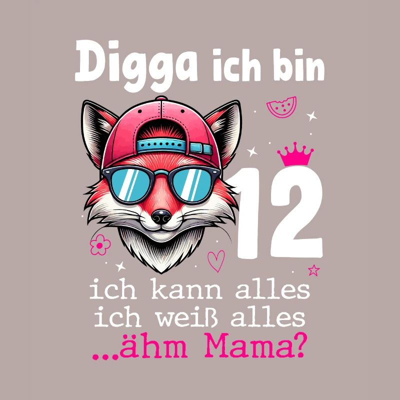 Digga Ich Bin 12 Kindergeburtstag Mädchen
