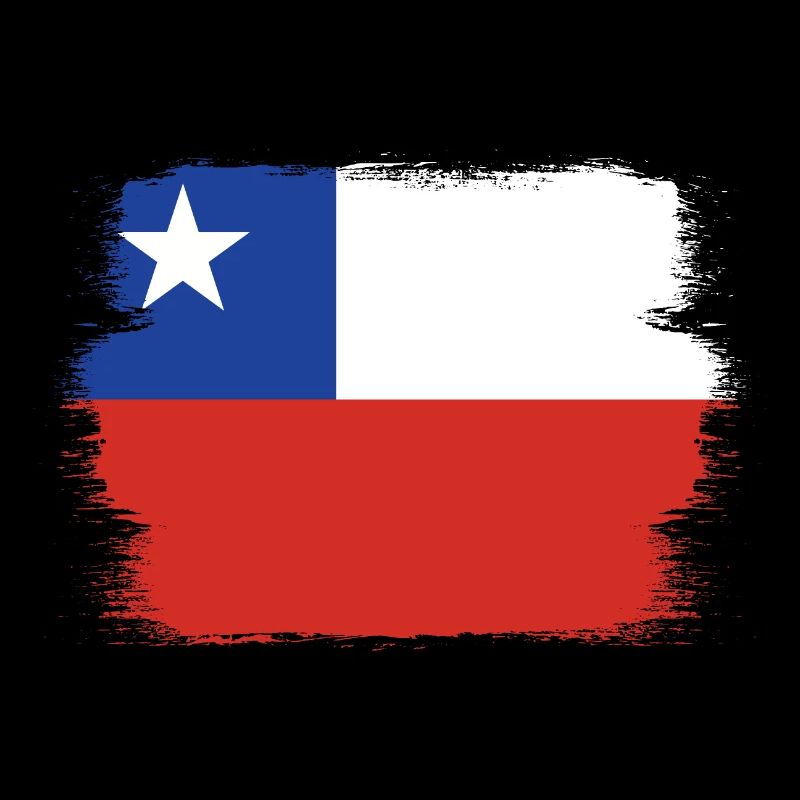 Chili Drapeau Amérique du Sud Drapeau chilien Vintage