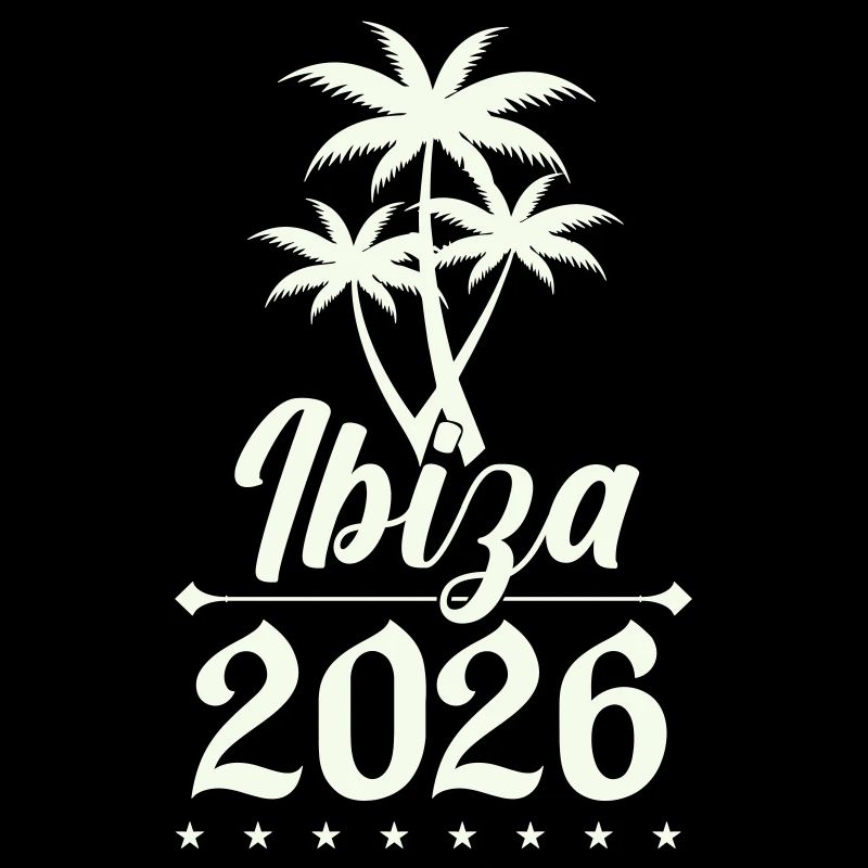 Ibiza 2026 Palm Trees Silhouette