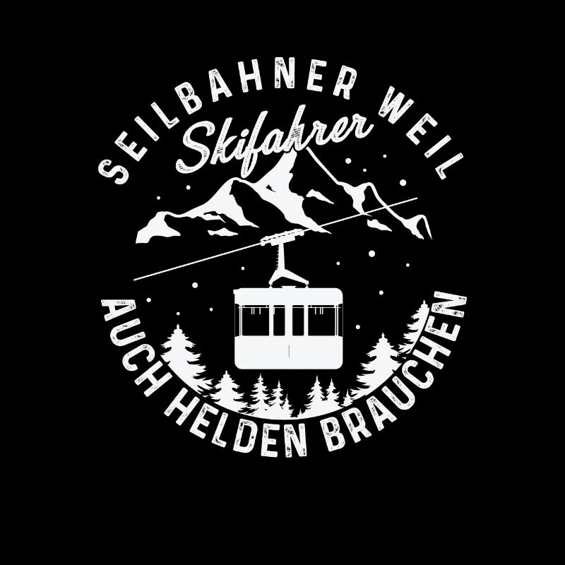 Seilbahn Gondel Bergbahn Skifahrer Helden
