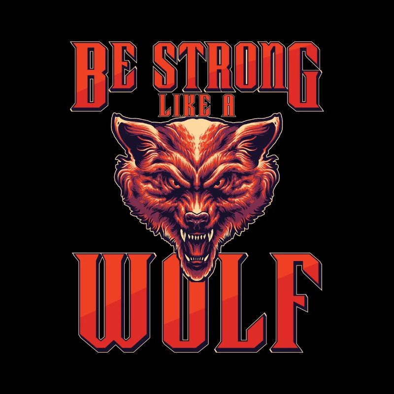 Be Strong As A Wolf Vicious Pack Of Wolves For