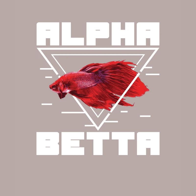 Funny Alpha Red Betta fish for a