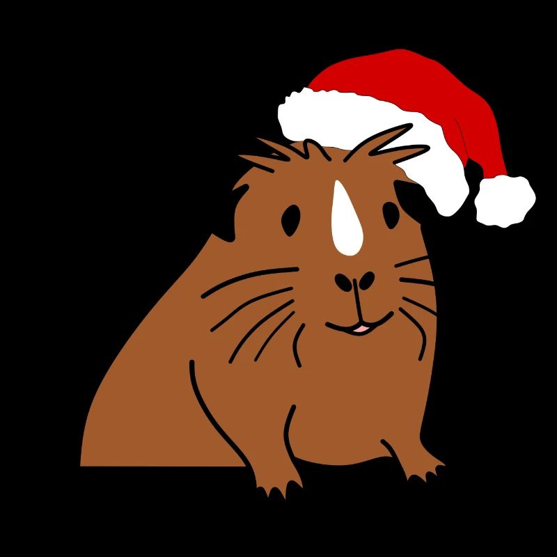 Cadeau de Noël cochon d'Inde de Noël