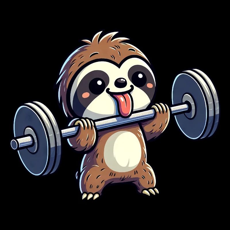 Sloth Strength Training: Dumbbells & Bench Press