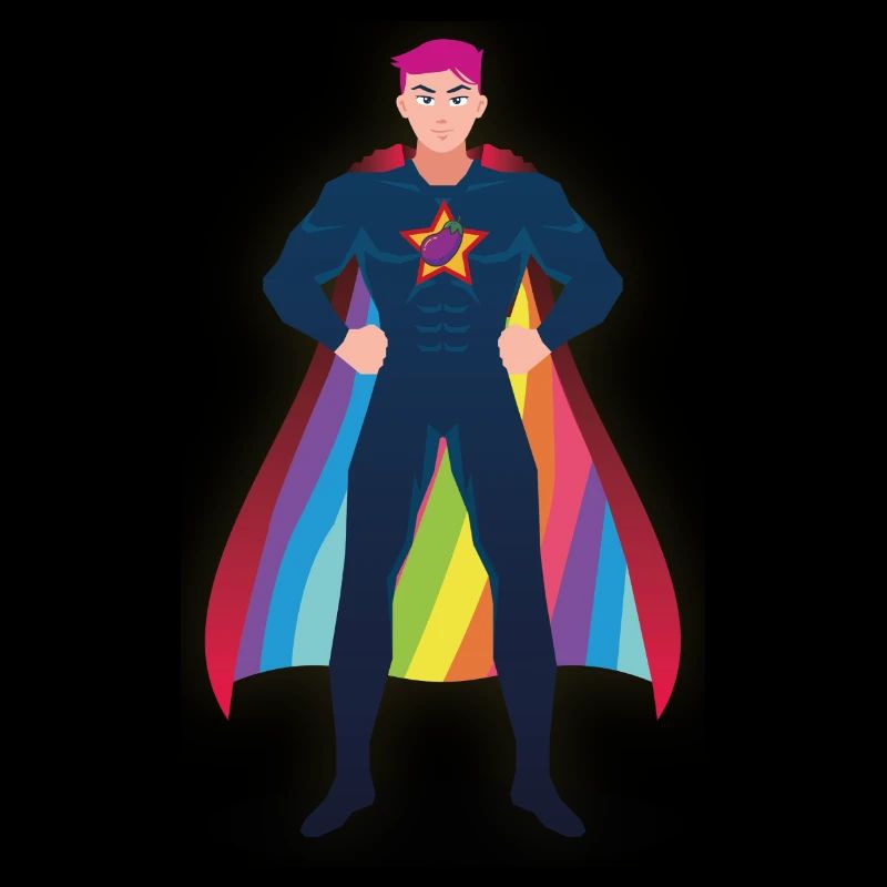 Super Held Aubergine - Gay Pride