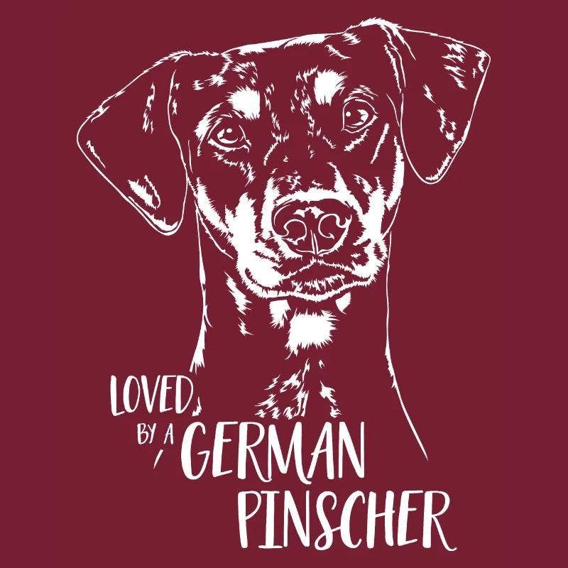 Loved by a German Pinscher Hundespruch Wilsigns