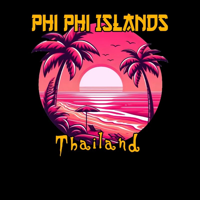 Coucher de soleil sur les îles Phi Phi