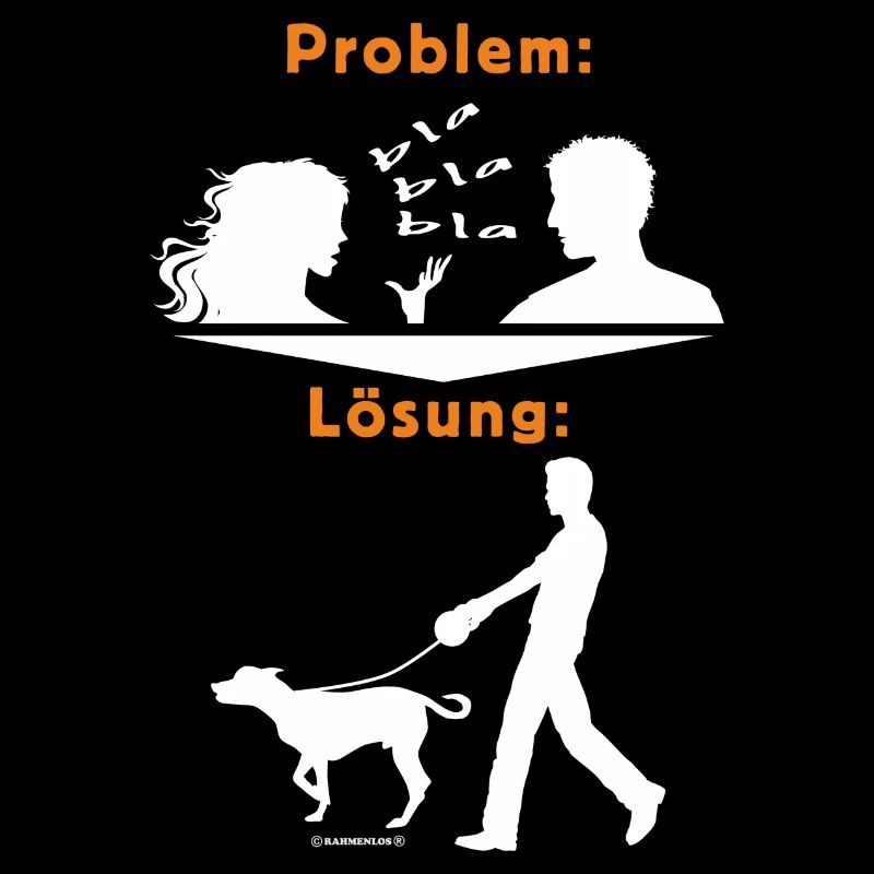 TD - Hunde Shirts - Problem Frau bla bla bla -