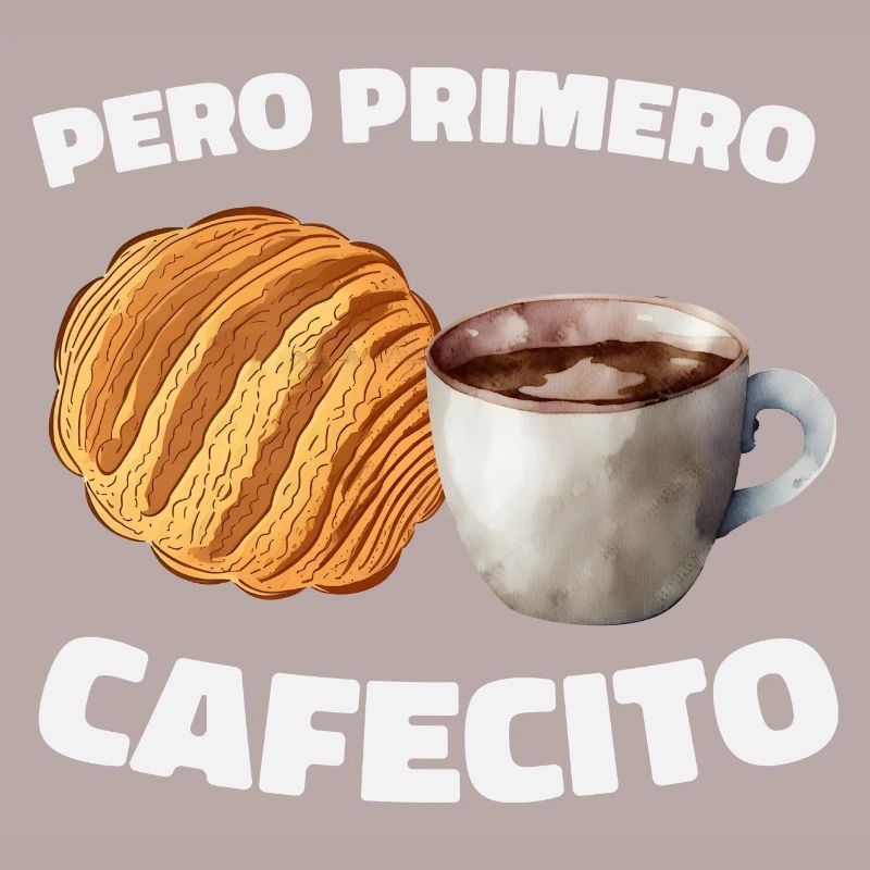 Cafecito Lover Drinking Cafecito Mix Cuban Coffee