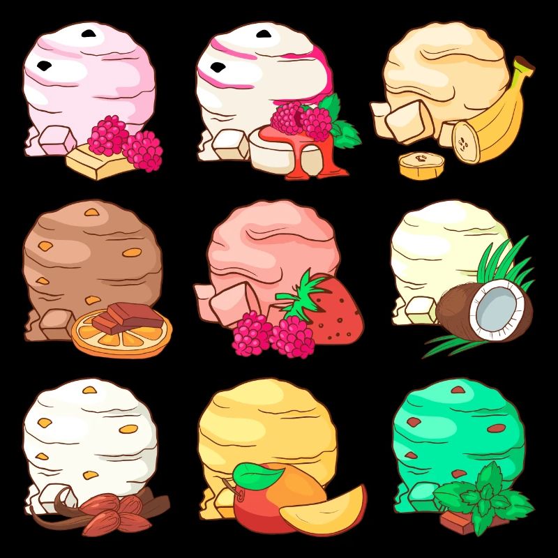 Crème glacée, crème glacée, crème glacée, crème glacée, boule, crème glacée, sundae