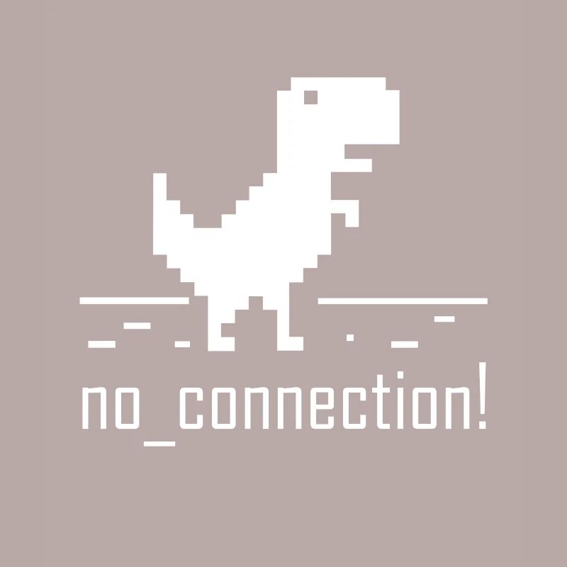 No connection computer error nerd dinosaurs