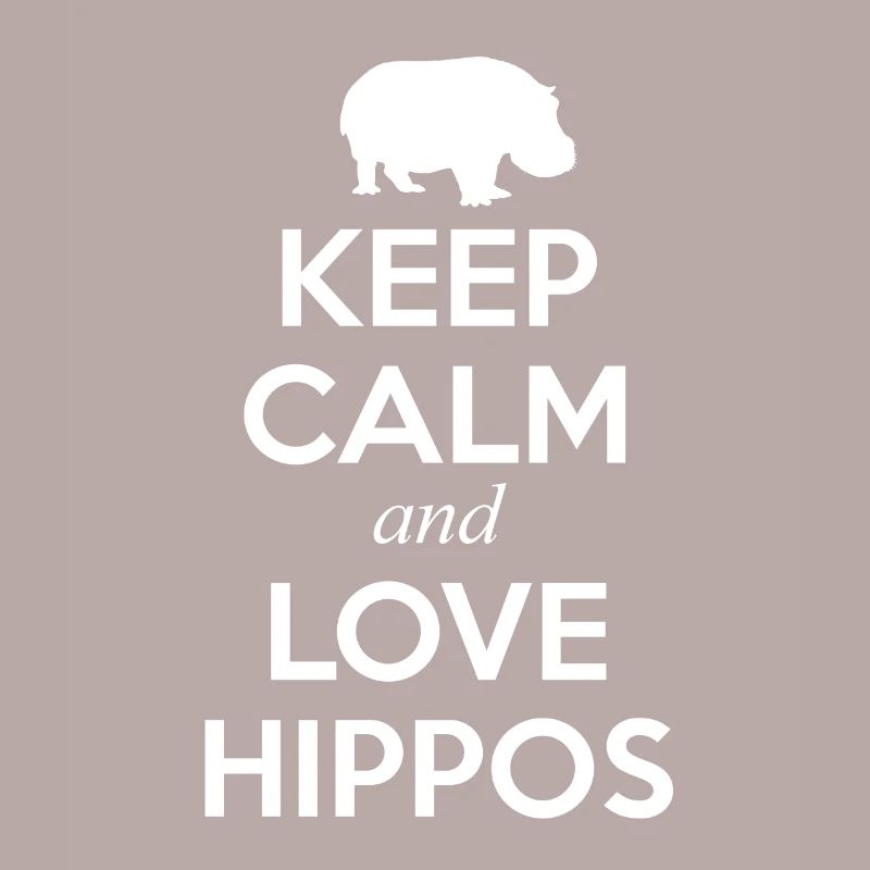 Nilpferd Hippo Tier Fluss Wasser Geschenk