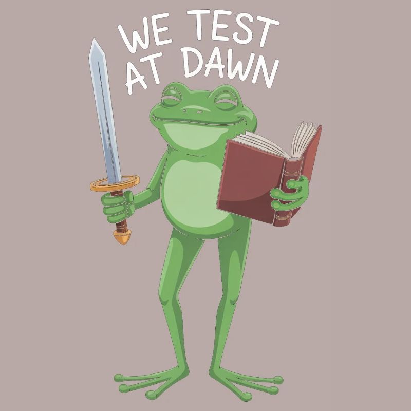 Dawn Test Frog: Sword & Scroll