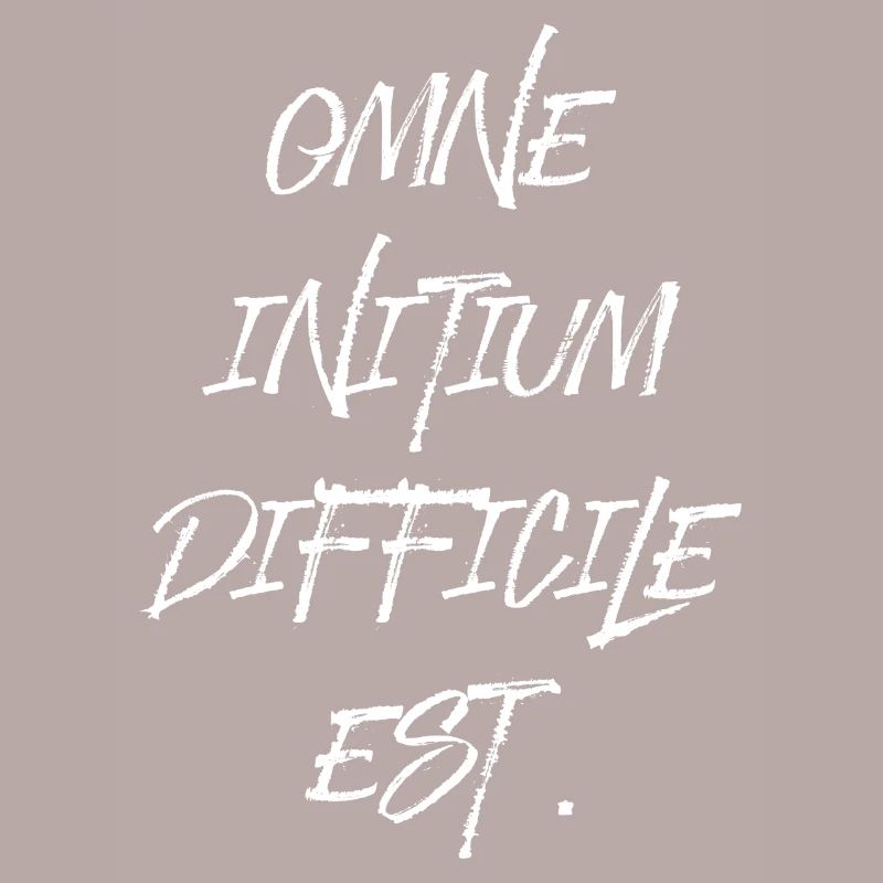 all beginning is difficult Latin quotation scripture