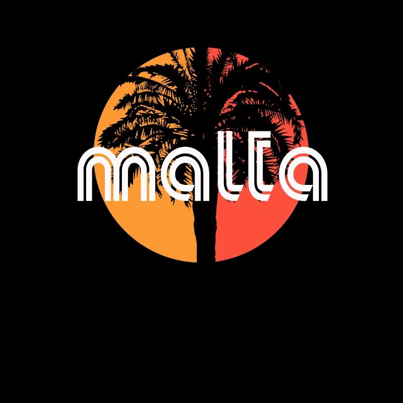 Malta Artistic Vacation Souvenir Palm Tree