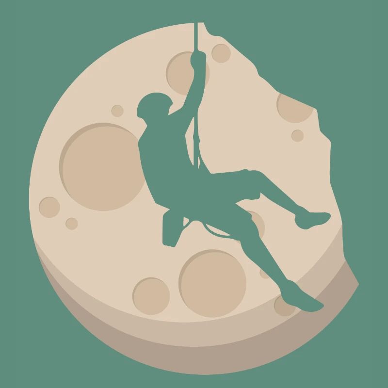 Escalade libre au clair de lune