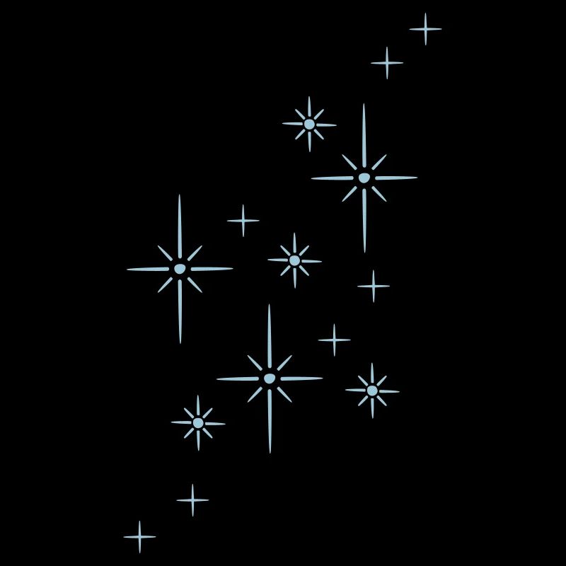 Glitter stars twinkle
